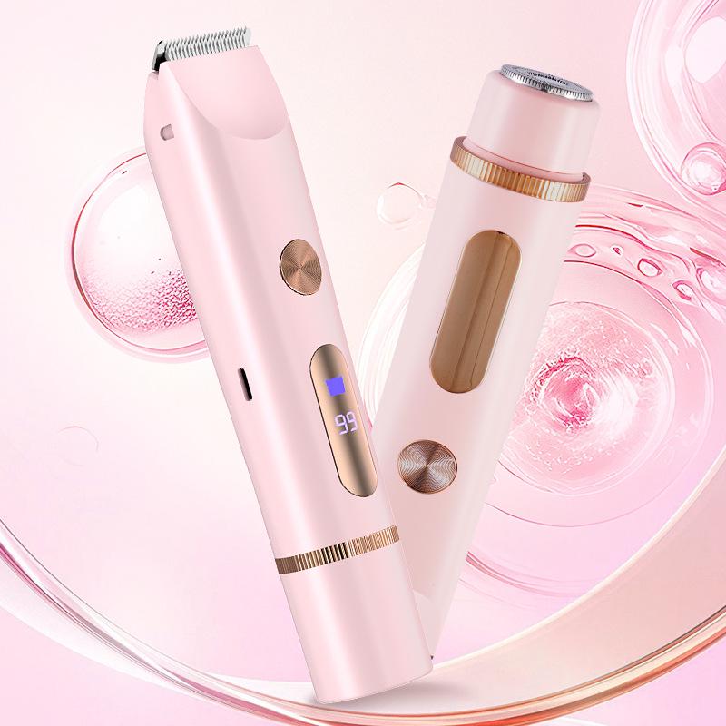 Rechargeable Dual-Head Women's Shaver & Trimmer - Safe for Sensitive Areas