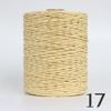 2 Roll Natural Raffia Straw Yarn Colorful Threads For Summer Hand Knit Crochet Hat HandBag Cushion Baskets Hand Craft Material