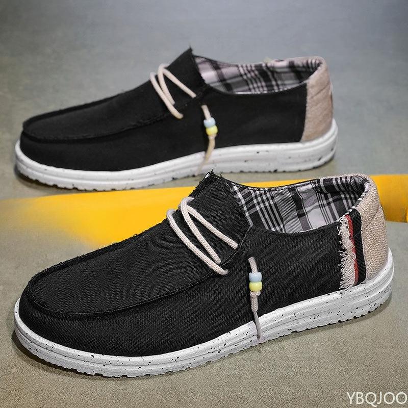 Spring Summer New Men'S Casual Comfortable Shoes Lightweight Shoes Men Low-Cut Breathable Fashionable Versatile Men Flats