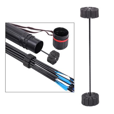 Schwarzer EVA-Pfeilhalter für Bogenschießen, rundes Rack, 12 Pfeile, Trennköcher, Schutzausrüstung, tragbare Werkzeuge