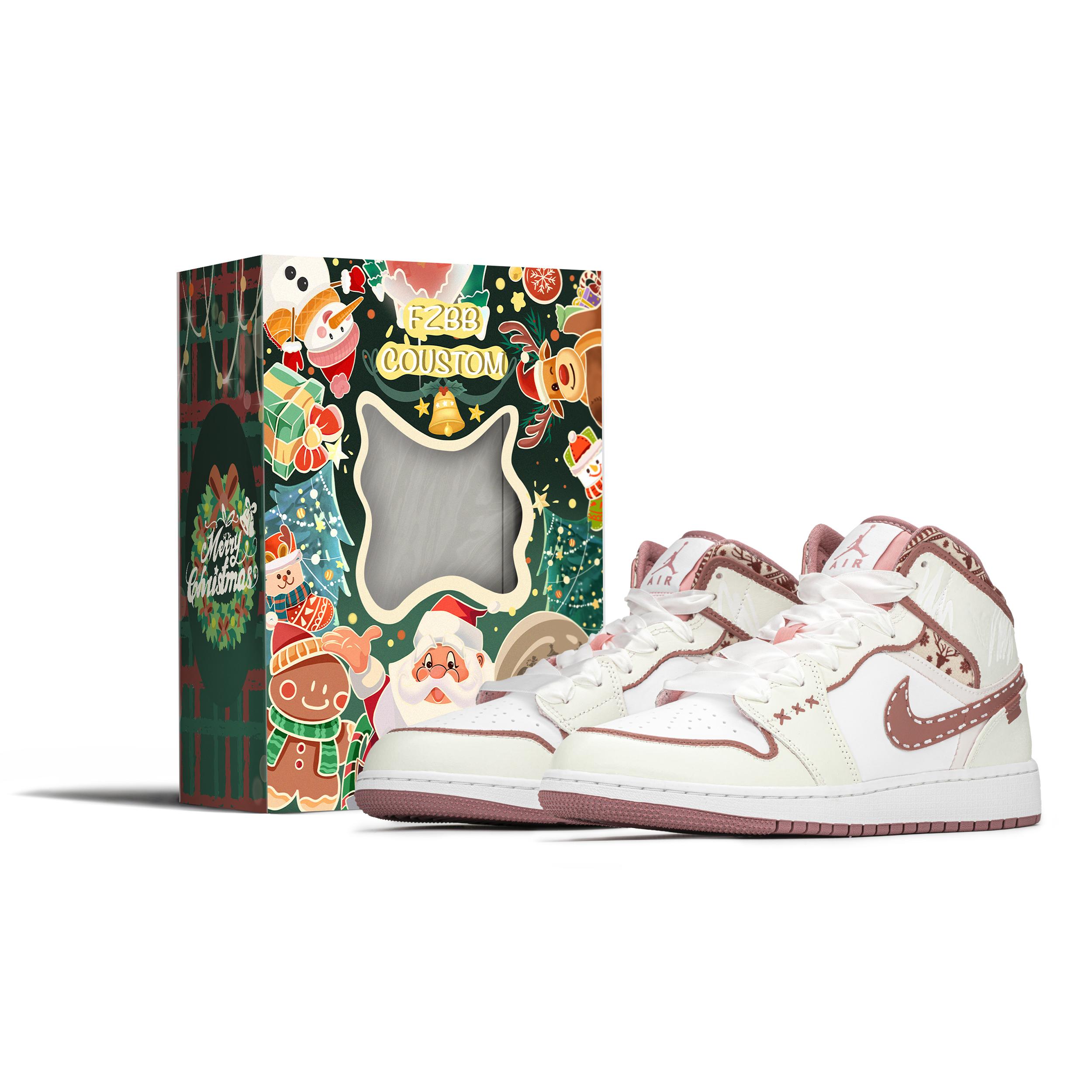 Jordan Air Jordan 1 Vintage Basketball Shoes Women s Mid top White DQ8423-616(TeamA-S-BOX) 35.5