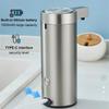 Touchless Automatic Hand Soap Dispenser 304 Stainless Steel Smart Liquid Soap Jar  Shower Gel