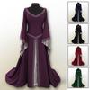 Womens Medieval Renaissance Vintage Gown Dress Halloween Party Cosplay Costume