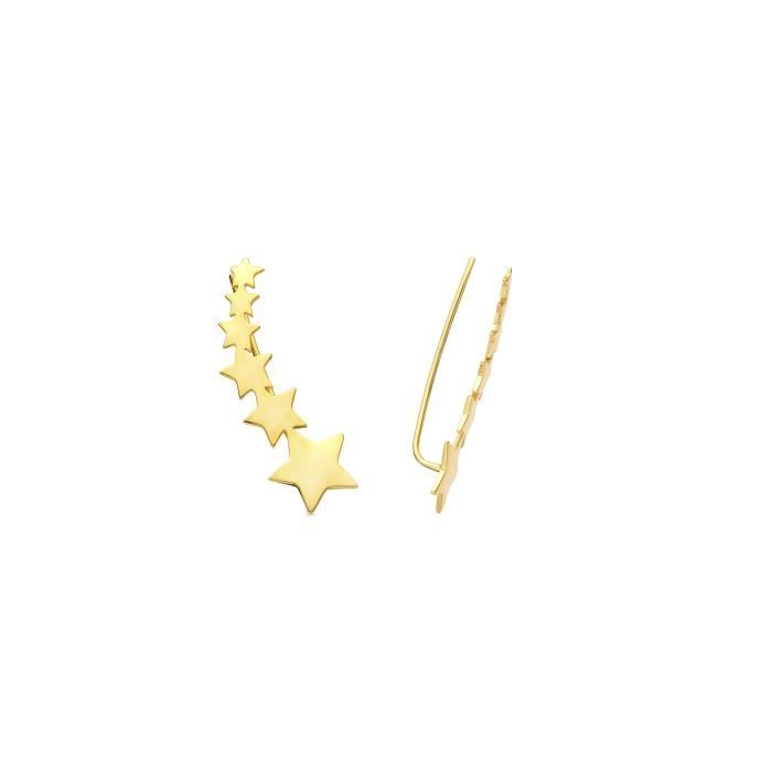 Boucles D'oreilles Luxenter Gatra, Finition or Jaune 18 Carats