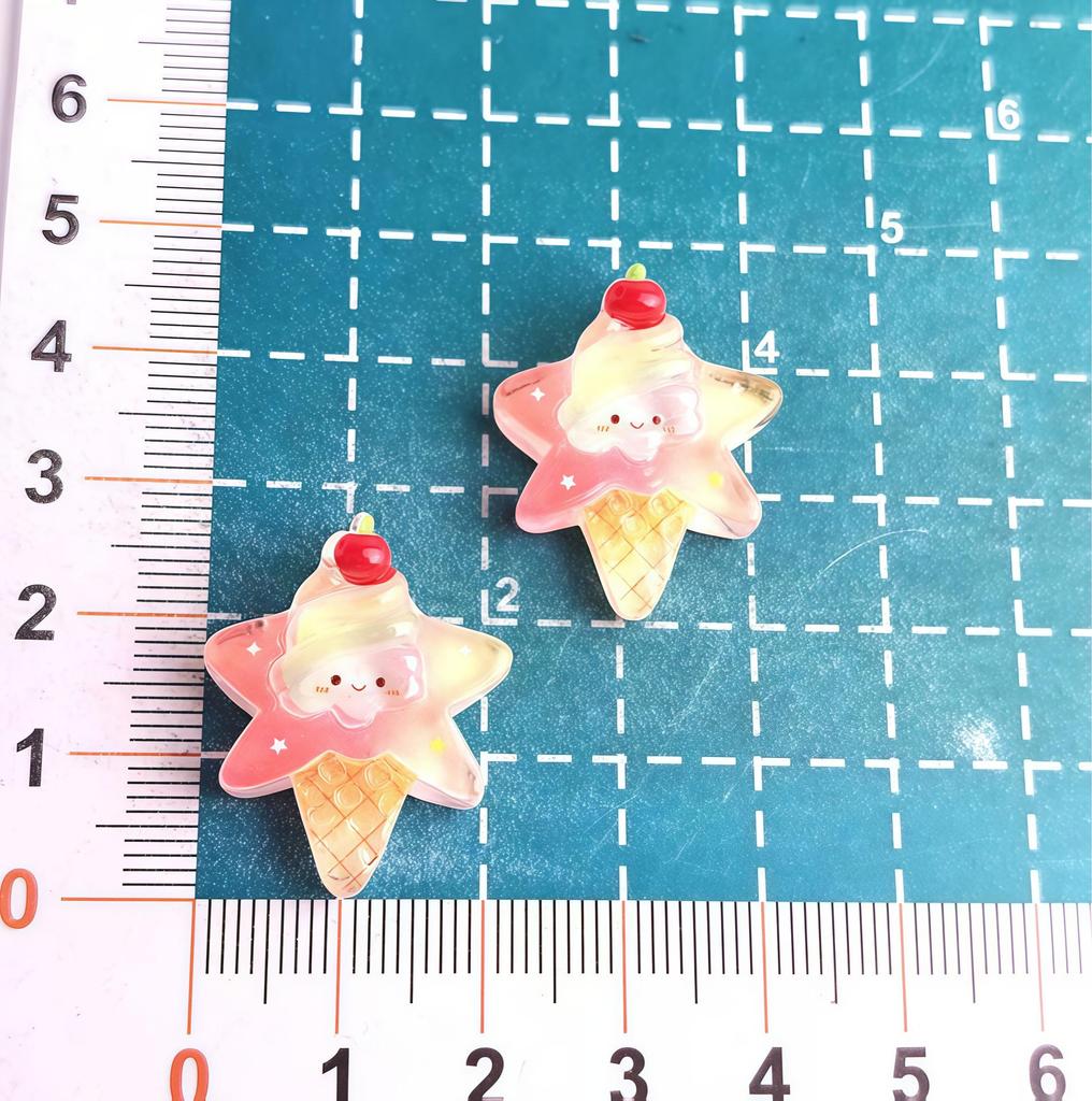 Crystal Clear Resin Accessories: Bear, Hamster, Ice Cream, Mushroom, Donut DIY Craft Set