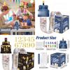 Blue Number Birthday Celebration Gift Box For Birthdays And Holiday Festivities