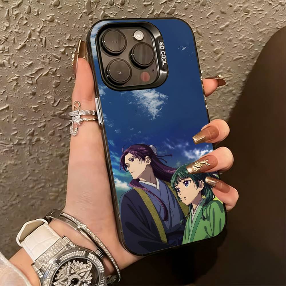 

The Apothecary Diaries Anime Phone Case For iPhone 17,16,15,14,13,12,11 Plus,Pro Max,XS,Colorful Silver Phone case Funda Cover iPhone15pro
