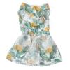 Summer Dog Dress Fashionable Exquisite Leaf Pattern Cute Doggie Dress for Cats Puppy