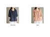 Women's Summer 2024 V-Neck Embroidered Three-Quarter Sleeve Cotton Linen Shirt