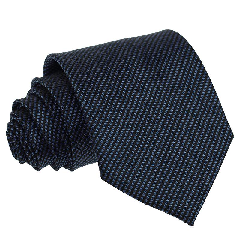 Men's Premium 7.5cm Plaid Polyester Tie for Business, Casual, Wedding, or Best Man Suit.