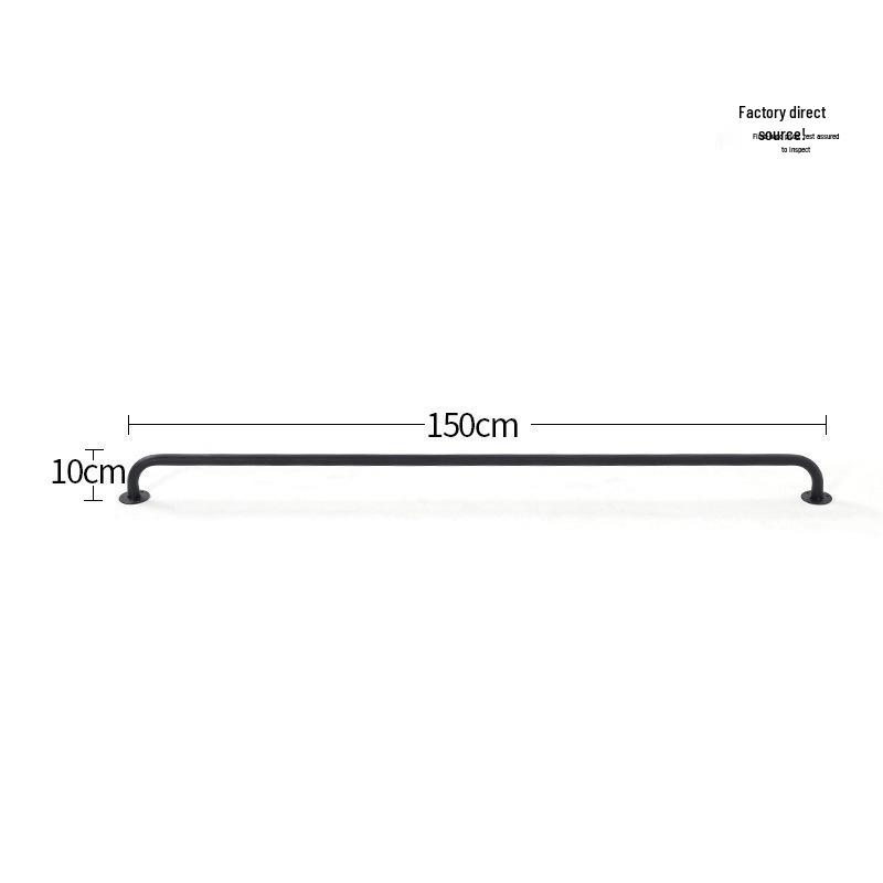 Wall-mounted & Side-mounted Drying Rod for Bedroom Wardrobe and Balcony - Fixed Top-Mounted Clothes Rack, Free Shipping