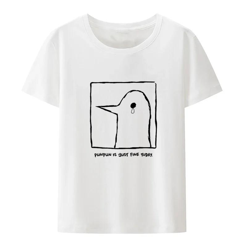 Oyasumi PunPun Modal Print T-Shirts Funny Anime Streetwear Camisetas Men Women Short-sleev Fashion Harajuku Cartoon Tee Shirt