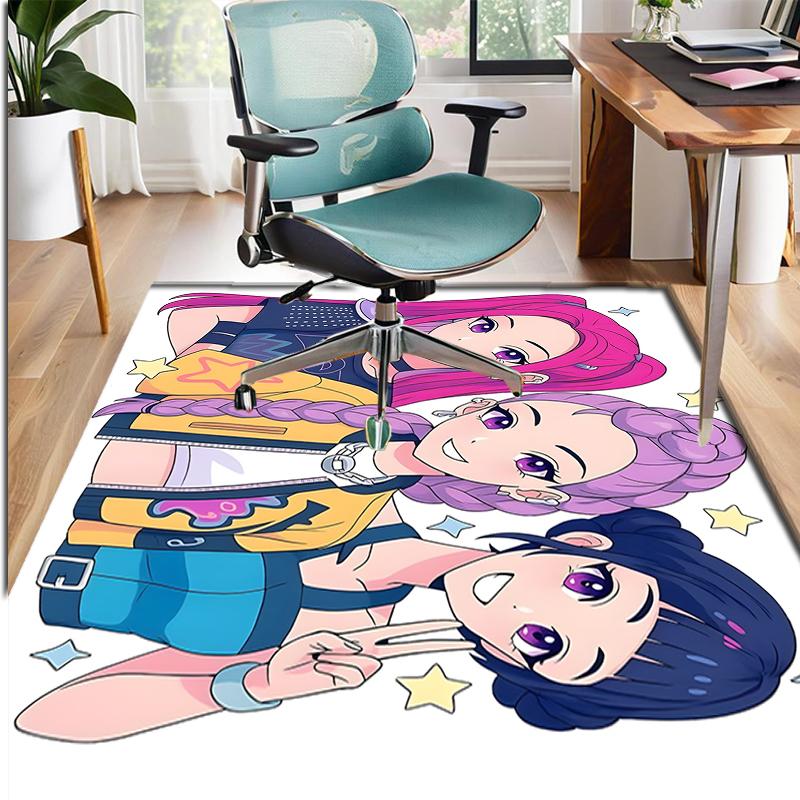 Girl group Pattern Rug, Indoor/Outdoor Mat, for Picnic, Gameroom, Bedroom, Office, Living Room, Home Decor Carpet, Birthday Gift