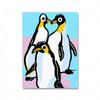 Cute Penguin Couple Poster Art Prints Scandinavian Hugging Penguins Family Wall Canavs Painting Nordic Kids Room Home Decor