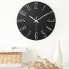 Round Shape Wood Grain Clock 12inch Scale Clock Stylish Wall Hanging Clock  Home Decoration