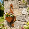 Wall Mounted Wall Hanging Planter Iron Hanging Flower Pot Music Note Hanging Pot  Garden Decoration