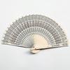 12pcs Sandalwood Fan, 8 Inch Chinese Wooden Openwork Personal Handheld Folding Fan For Wedding Party Home Decorations