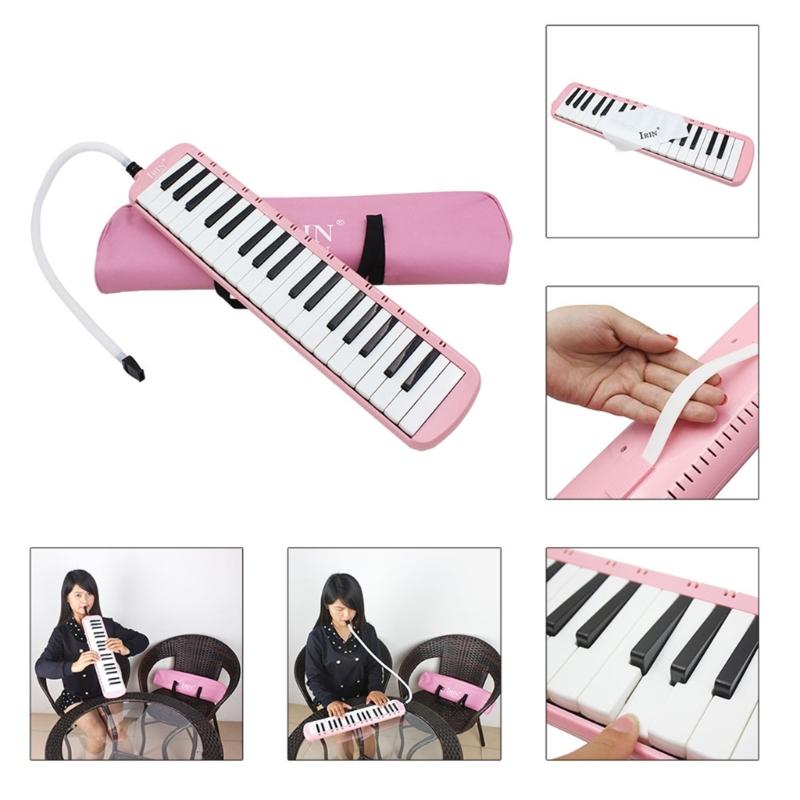 37 Key Harmonica Melodica Wind Musical Instrument Air Piano Keyboard with Portable Carrying Bag for Adults Students