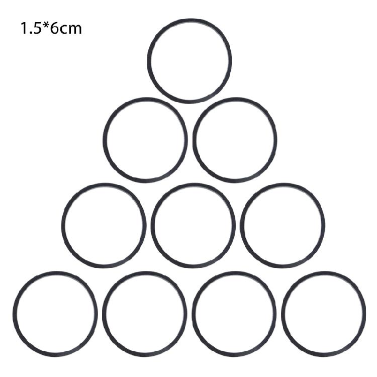 10Pcs/bag 1.5mm Universal Cassette Tape Machine Belts Assorted Common Rubber