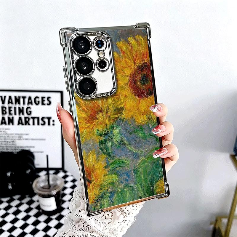 

Эстетика масляной живописи Ван Гога Мягкий чехол для телефона Для Samsung Galaxy S26 Ultra S25 Edge S24 FE S23 Plus S22 S21 + S20 Покрытие Анти Samsung S21 Plus