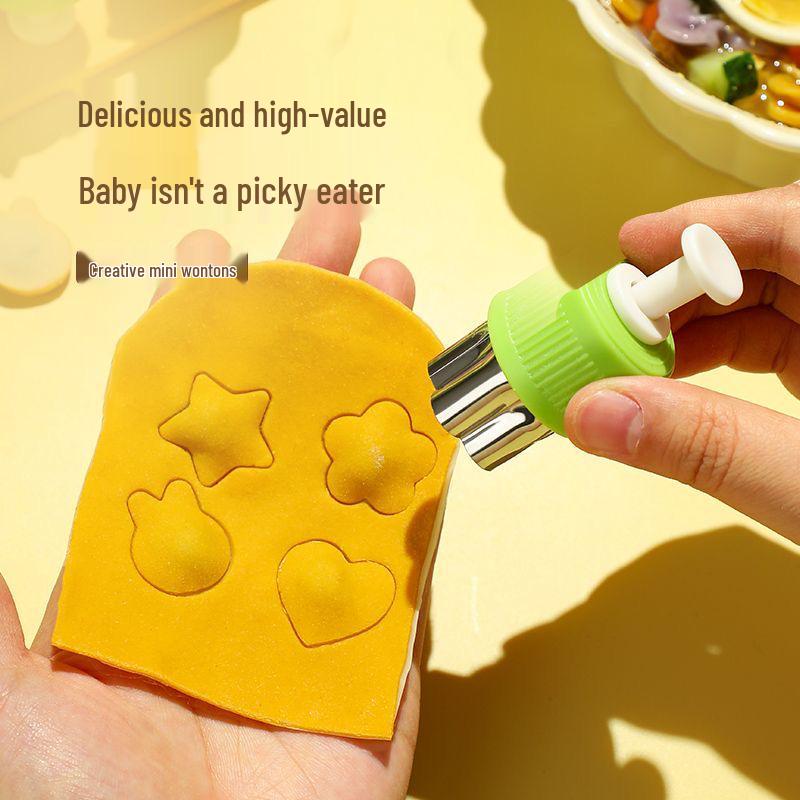 Stainless Steel Flower & Butterfly Fruit, Vegetable, and Cookie Cutter Mold Set