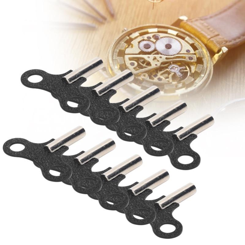 10pcs Clock Winding Key Steel Wall Clock Mechanical Desk Clocks Key Repairing Accessory