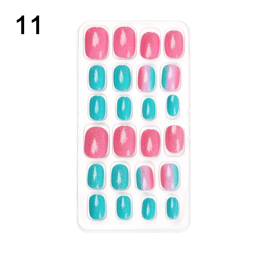 Dětský nástroj na umělou manikúru Stiskněte na nehet Dětské umělé nehty Falešné nehty Tipy na nošení nehtů