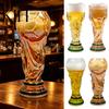 Unique Sports Glass Trophy-Shaped Beer 500ml Capacity Champion Cup for Pilsner Parties Gift Football Enthusiasts Watch Party Mug