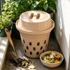 Outdoor Inground Worm Tower Large Capacity Composting Pail With Lid Nutrient For Raised Beds Garden Soil Accessories