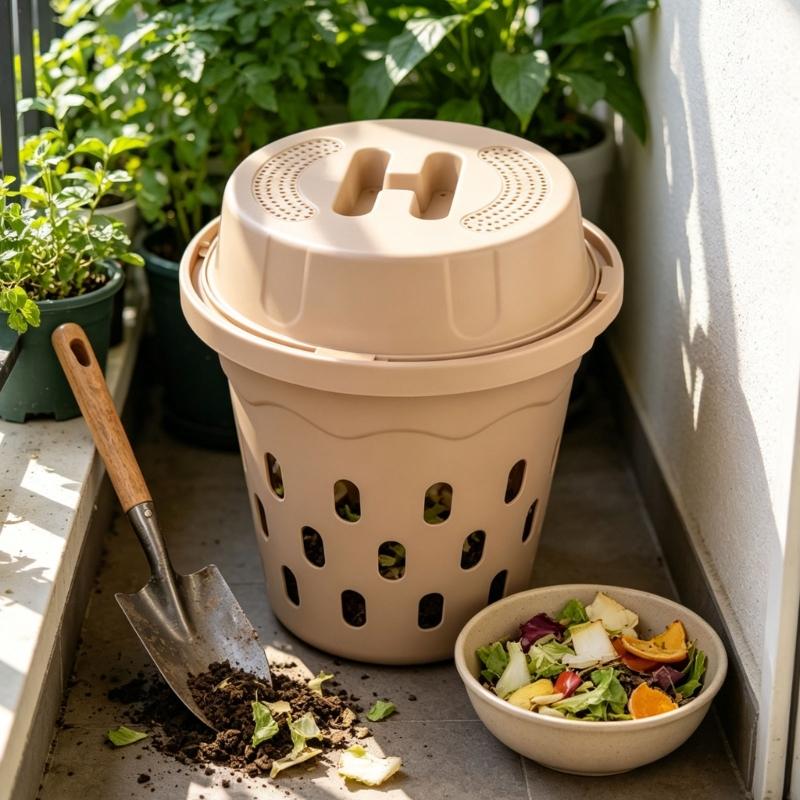 Outdoor Inground Worm Tower Large Capacity Composting Pail With Lid Nutrient For Raised Beds Garden Soil Accessories