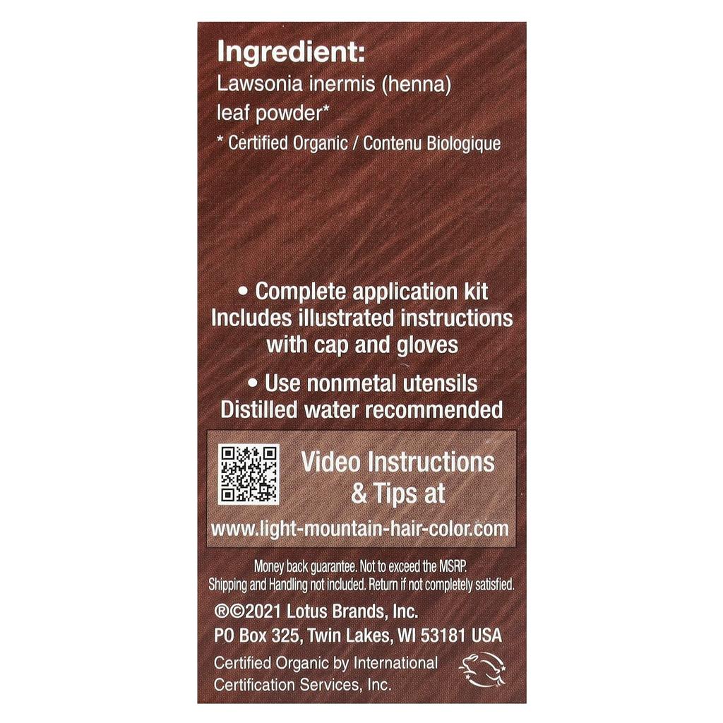 Natural Hair Color & Conditioner, Red, 113G(4Oz)