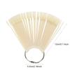 100Pcs Celsius Bag Fan False Nail Tip Stick   Manicure Polish Gel Display Practice Tools(White)