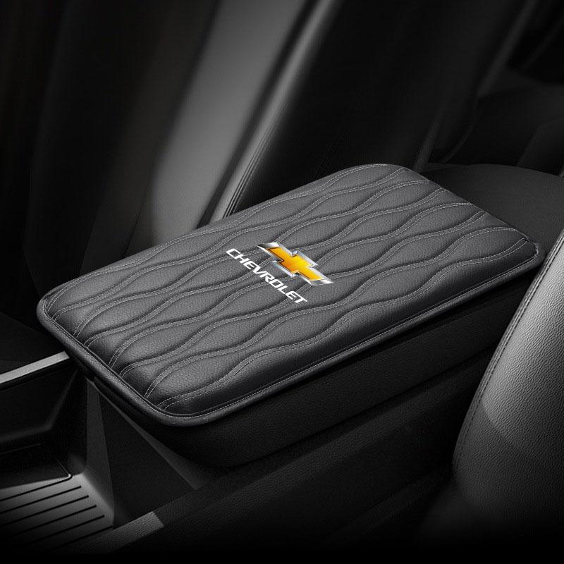 Car Center Console Cover Leather Armrest Mat Arm Storage Box Mat For Chevrolet Cruze Lacetti Captiva SS Z71 Equinox Trax Impala Camaro Sonic