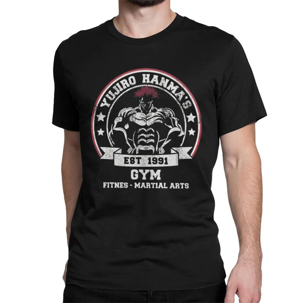 Baki The Grappler Jack Hanma Gyms T Shirt Men Women 100% Cotton Vintage T-Shirts Aesthetic Arts Anime Tee Shirt Tops Plus Size