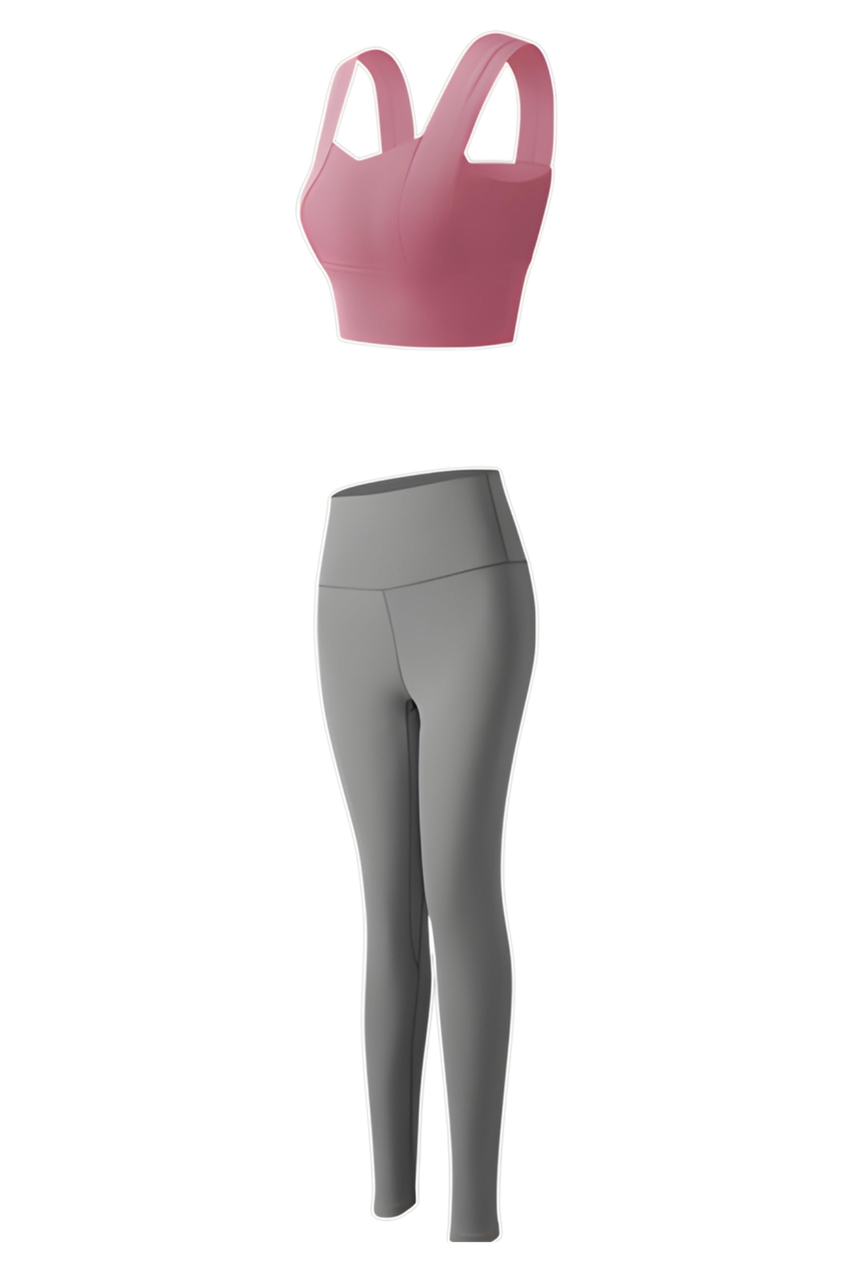 

vimare Спортивная одежда Спортивный бюстгальтер и Бюстгальтер для йоги и тренажерного зала, удобный для движений, со встроенными вкладышами, Размер x Женский комплект, Леггинсы, Брюки, Пилатес, Топ, Бег, Ходьба,