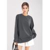 Solid Color Women's Long Sleeve Cotton T-Shirt for Spring/Autumn Fitness