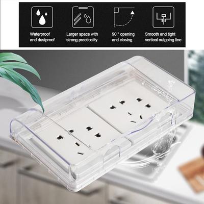 Wand-montiert Buchse Wasserdichte Box Selbst-Adhesive Elektrische Stecker Abdeckung Schutz Buchse Wand