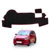 FUELHOOD Dashboard Mat for Daihatsu Mira Flannel Set Black with Red Stripe LA350S/LA360S - 1-Piece -
