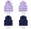 2025 Autumn/Winter Casual Pure Color Warm Down Vest Cape