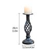 Large Geometric Spiral Candle Holder Electroplated Iron Art Decor