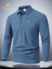 Men's Golf Shirts with Button & Long-Sleeve, Men's Work T Shirts Casual Print Top for Sports And Everyday Wear, Durable Fabric, Comfortable Material