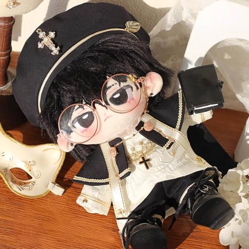 niannyyhouse 10cm, 15cm, 20cm, 40cm Plush Toy Clothes, European Style, Hat, Dress Shirt, Pants, Shawl, Leather Shoes, Cotton Doll, Accessories, Dress-