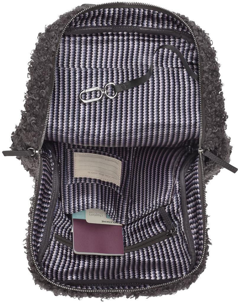 Moleskine Textile Backpack with Storage for Free Size Women's 4-Piece 13-Inch PC, ET22FLBK3A1, Gray,