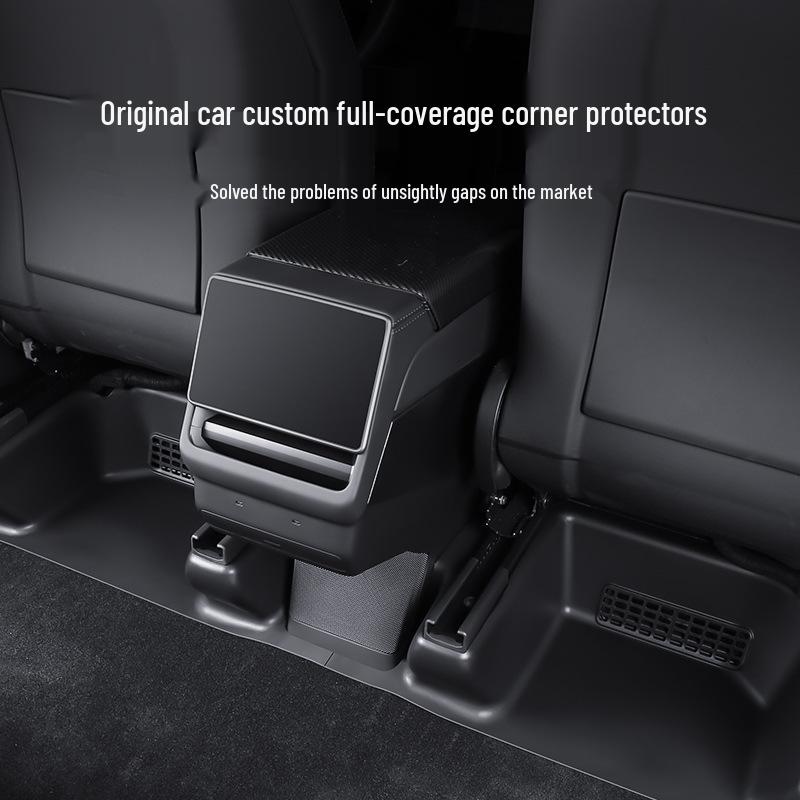 Tesla Model Y Rear Seat Anti-Kick Mat & Threshold Strip (New Version)