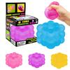3D Candy-Shaped Stress Relief Squeeze Toy With Music For Adults And Kids - Sensory Decompression Cube For Stress Relief