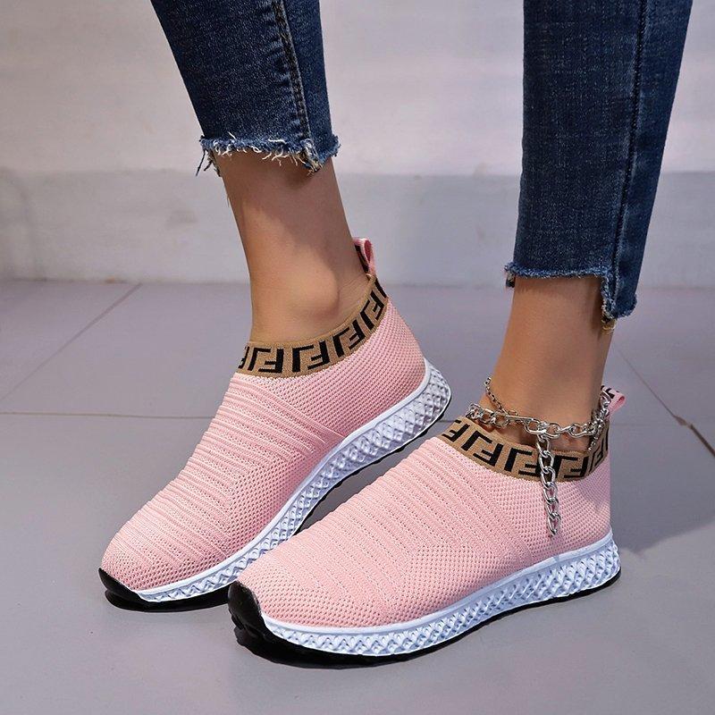 Women's Casual Shoes Breathable Mesh Comfortable Slip-on Shoes Spring and Summer Light Jogging Shoes