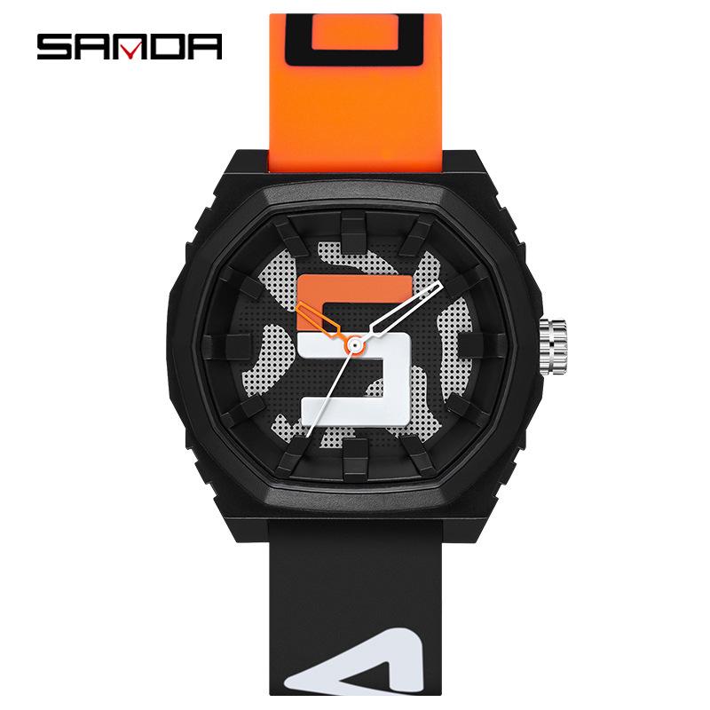 SANDA Quartz Watch: Trendy Unisex Student Timepiece