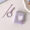Pockets Portable Keychain Jewelry Photos Holder 1/2 Inch Mini Photo Albums For Photos Cards Small Album Book Photocard Holder