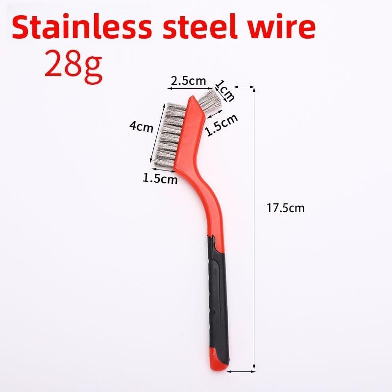 Copper Wire Brush Kitchen Gas Stove Cleaner With Long Handle For Grime Removal