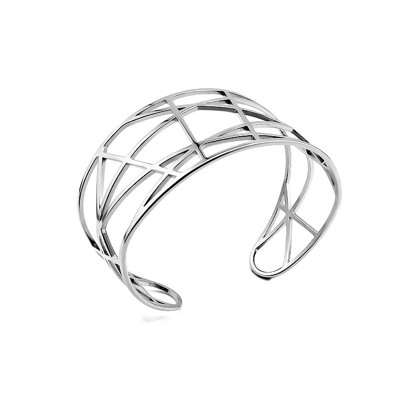 

High Quality Multi-layer Hollowed Out Bracelets Elliptical Open Bracelets Geometric Lines C-shaped Bracelets